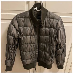 North Face Army Green Puffer Jacket